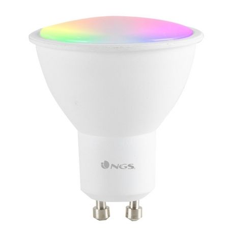 NGS Bombilla Inteligente LED Wifi Gleam 510C GU10 5W 460 Lúmenes RGB+W NGS Bombilla Inteligente LED Wifi Gleam 510C GU10 5W 460 Lúmenes RGB+W